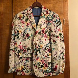 Men's Floral Blazer